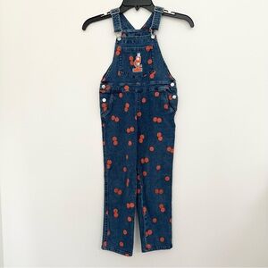 Christian Robinson Denim Orange Polka Dot Overalls Scientist Unisex 5T Kid STEAM